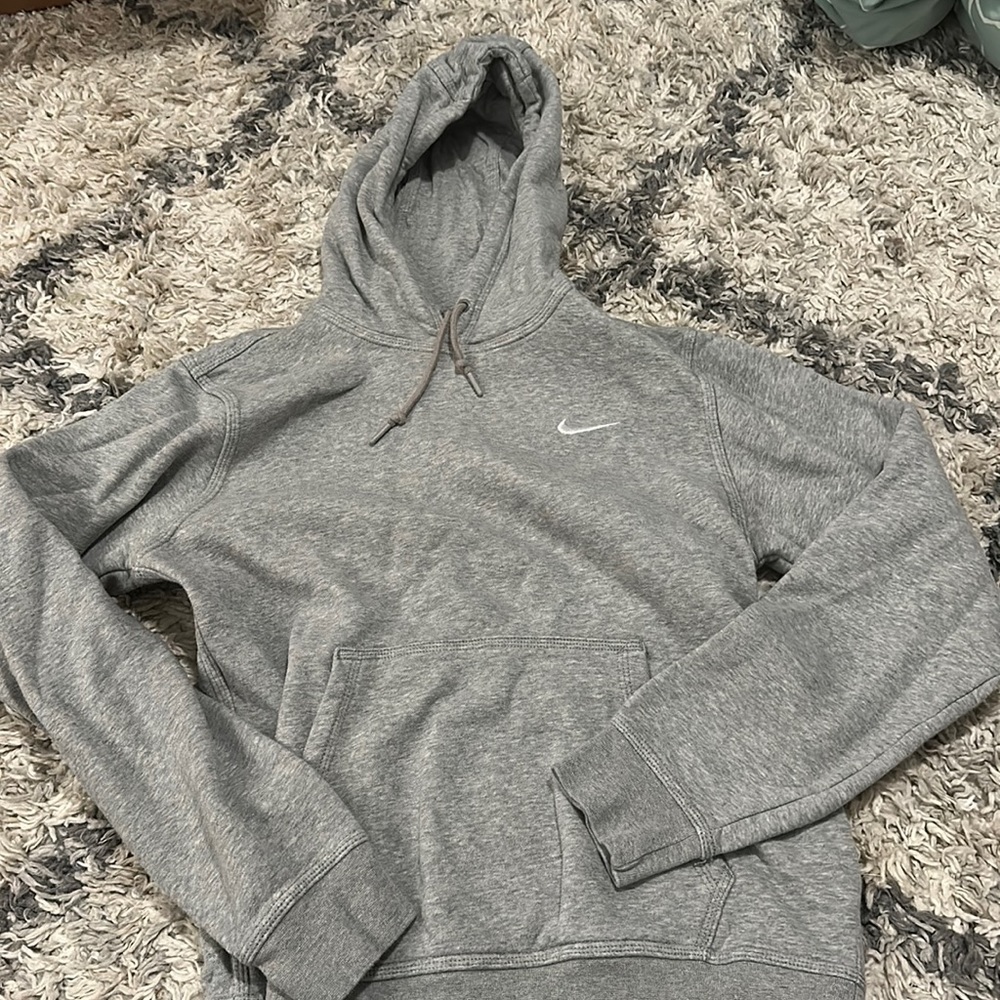 Gray Nike hoodie